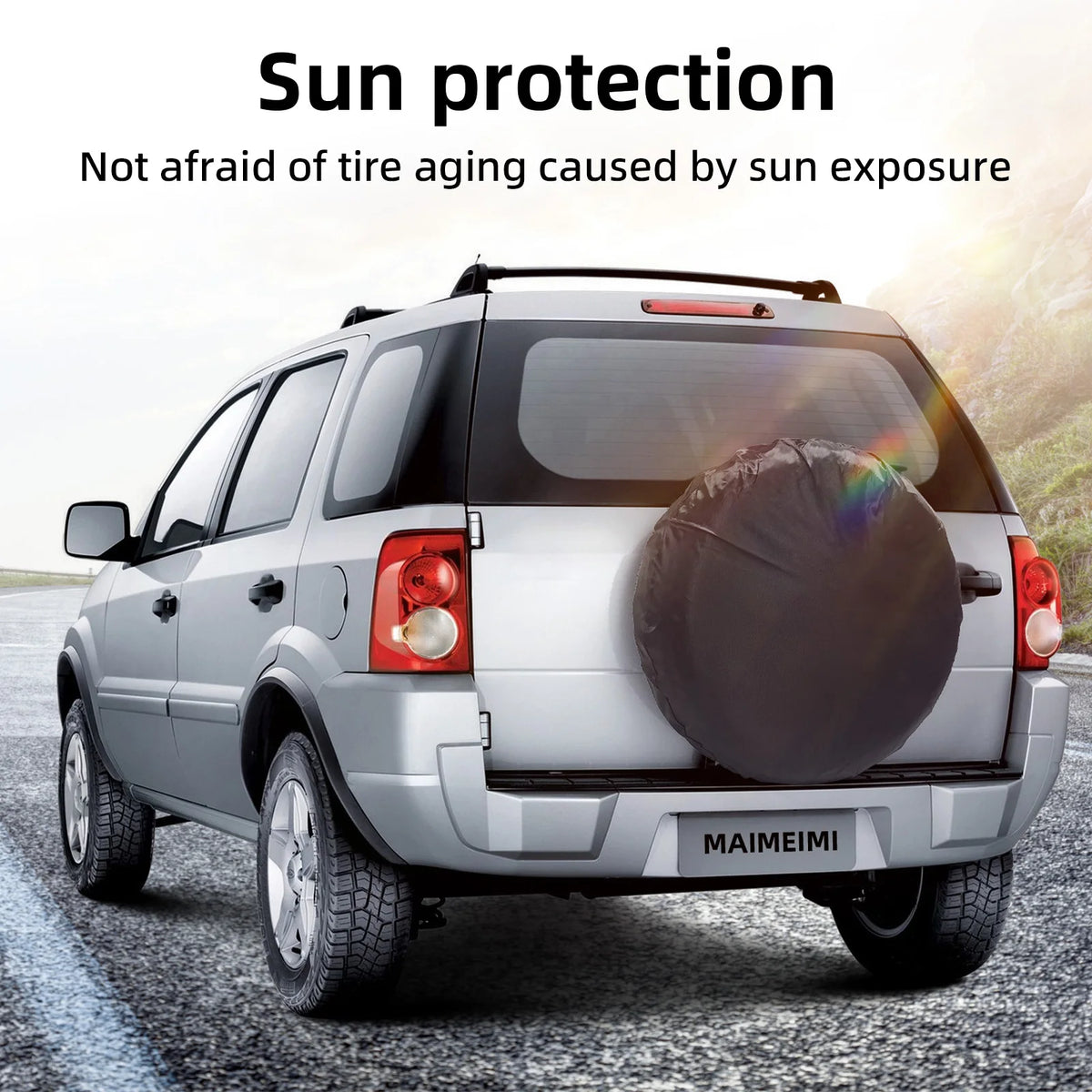 1/2/4PCS Polyester Car Auto Wheel Tire Cover Protector Car Spare Tire Cover Tyre Wheel Covers For Vehicles Dustproof Tire Bags