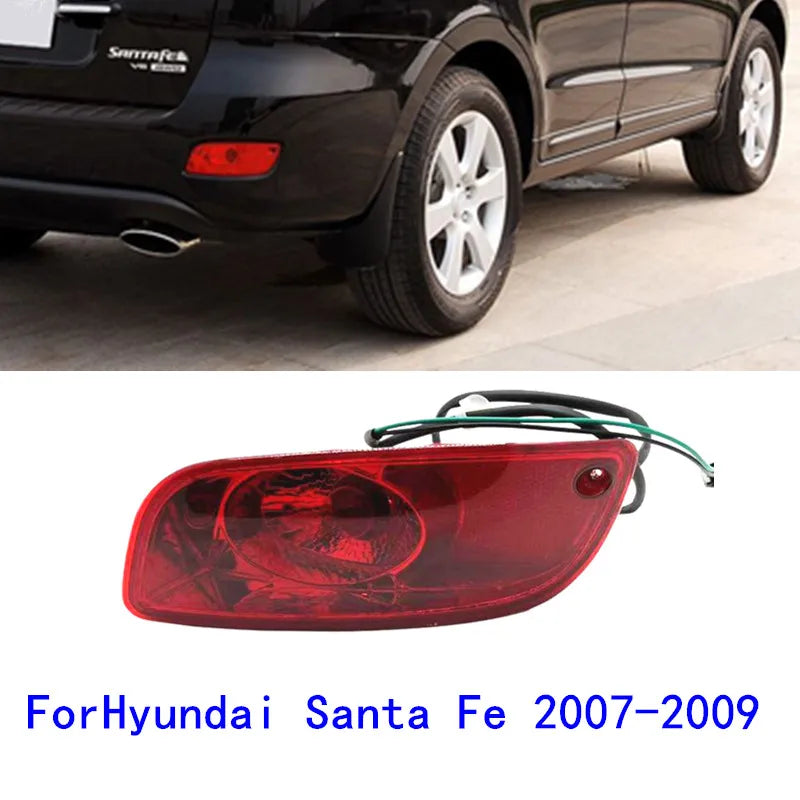 Car Rear Bumper Reflector Brake Light Tail Warning Lamp Car Styling For Hyundai Santa Fe (CM) 2007 2008 2009 92409-2B010