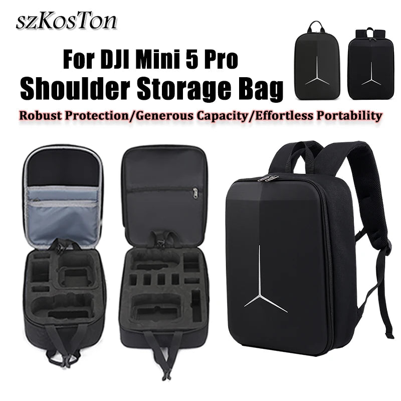 Backpack for DJI Mini 5 Pro Storage Bag Shoulder Bag Travel Carrying Case Drone Accessory Portable Box