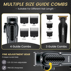 Solimpia Hair Clippers Set Machine Oil Head Carving Digital Display Haircut Scissors Electric Pusher Three-Piece Set