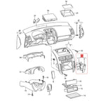 For Polo 9N 2002 2003 2004 2005 2006 2007 2008 2009 2010 Car Center Console Cup Holder 6Q0 858 602 6Q0858602E