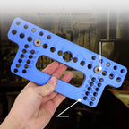 Woodworking Wood Door Handle Locator Puncher for Wardrobe Door Cabinet Positioner Drill Guide Sleeve Aluminum Alloy Pocket Jig