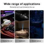USB Car Atmosphere Projector Light Car Interior Ambient Light LED Starry Star Light Party Decor Romantic Saturn Galaxy Light