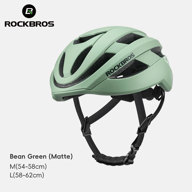 ROCKBROS Cycling Helmet Ultralight Adjustable Road & MTB, Integrally Molded, M/L 54-62cm