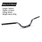 Mountain Bike Swallow Handlebar 720/780mm 90h Bicycle Riser Handlebar 31.8 Aluminum Alloy XC/AM Off-road Downhill Handlebar