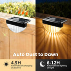 Solar Deck Lights Outdoor 8/16 Pack Solar Step Light Waterproof Fence Lights for Patio Stairs Post Pathway Porch Driveway Yard
