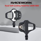 RACEWORK Road Bike Pedals Clipless Clip-On Pedals With Sealed Bearings Nylon Ultralight Pedals For Gravel Cycling Parts
