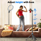 3-in-1 Bluetooth Selfie Stick Tripod with Remote for iPhone Samsung GoPro DJI Insta360 Extendable Portable Vlogging Stand