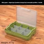 BAOLIAN Combined Parts Storage Multi-grid Screw Placement Plastic Small Box  Electronic Component Storage Case Garage Organizer