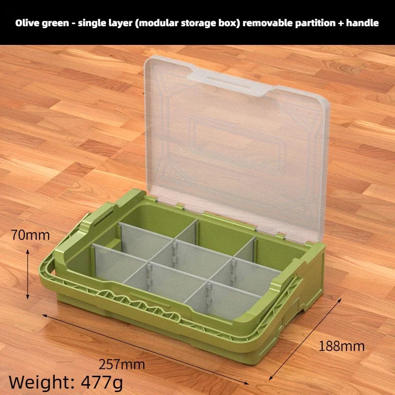 BAOLIAN Combined Parts Storage Multi-grid Screw Placement Plastic Small Box  Electronic Component Storage Case Garage Organizer