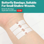 Sanke Rescue Wound Closure Strips Butterfly Bandages, Laceration Closure Kit, 14/28 pack