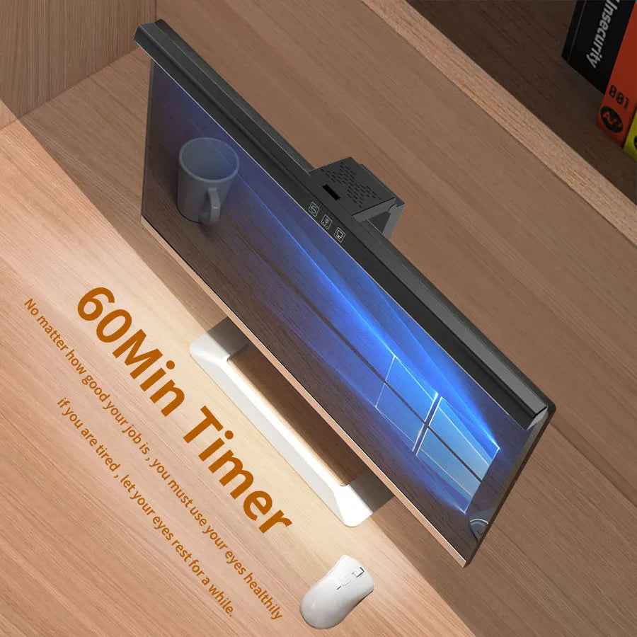 50cm Monitor Light Bar USB Screen Hanging Lamp Stepless Dimming Desk Light Black/White
