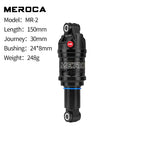MEROCA Mtb Bike Air Shock Absorber 165mm 190mm Adjustable Air Pressure Aluminum Alloy Bicycle Mtb Air Shock Absorber