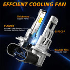 2x H4 H7 Canbus H8 H11 H1 LED Headlight 9005 HB3 9006 HB4 Led Lamp 3570 CSP Car Headlight Bulbs 300W Turbo Fan 6500K 12V 68000LM