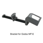 Macro flash diffuser telescopic bracket kit, adjustable, for Godox MF12 or iT32