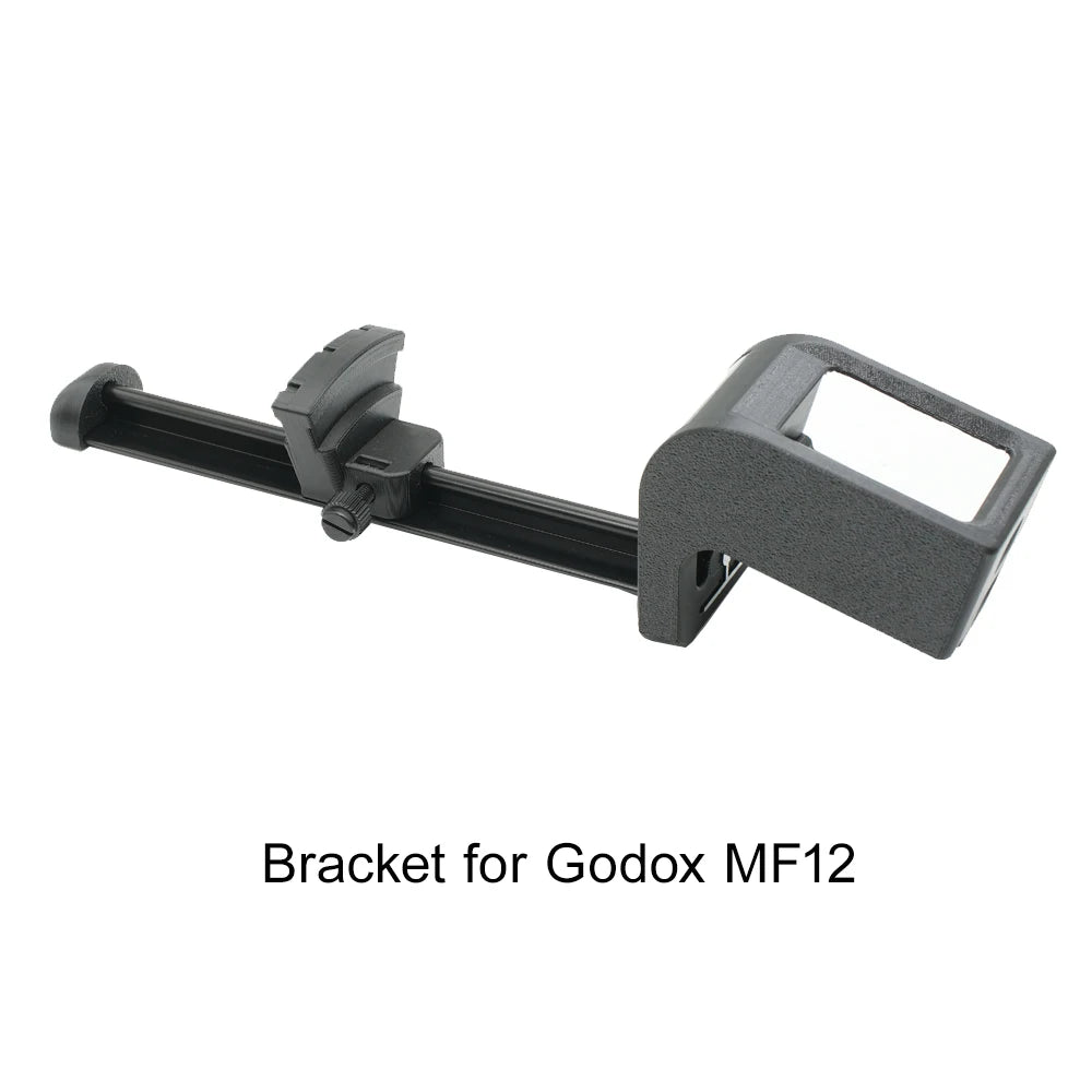 Macro flash diffuser telescopic bracket kit, adjustable, for Godox MF12 or iT32
