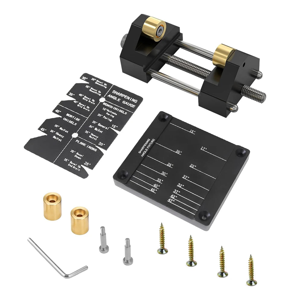 Sharpening System Honing Guide Sharpening Holder Angle Fixture Gauge for Woodworking Chisel Sharpening Holder Guide