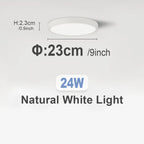 Ultra-Thin LED Ceiling Lamp Chandelier 23/30cm with Remote Control for Home Decor Lighting in Living Room Bedroom Kitchen