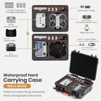 Neo 2 Case, Waterproof Hard Shell Carry Case for DJI Neo 2 Fly More Combo Accessories for RC-N/RC2 Controller [Case Only]
