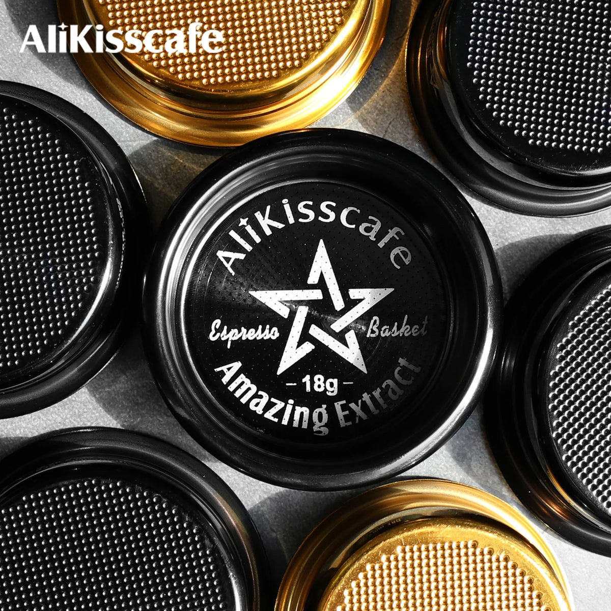 AliKisscafe Espresso Portafilter Basket Precision AEX 51mm/54mm/58mm 14g/18g