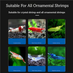 Crystal Shrimp Feed Natural Freshwater Ornamental Prawn Food Crayfish Feed With Spirulina Protein Calcium Balanced Nutrition