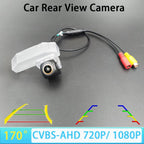 170 Degree AHD 1080P Car Rear View Camera for Mazda 6 Mazda6 Ruiyi RX-8 Atenza GH 2007-2013 Vehicle Trajectory/Ruler Night Visio