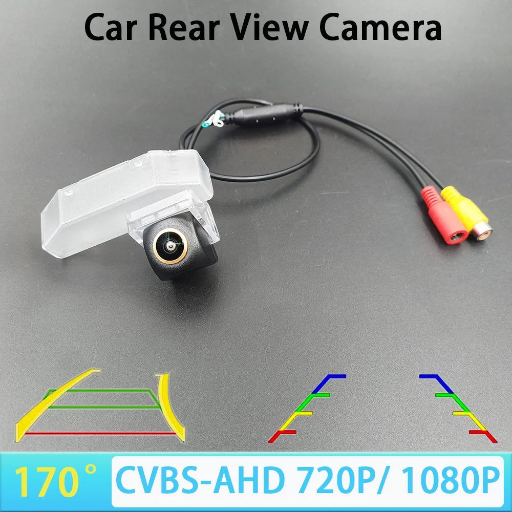 170 Degree AHD 1080P Car Rear View Camera for Mazda 6 Mazda6 Ruiyi RX-8 Atenza GH 2007-2013 Vehicle Trajectory/Ruler Night Visio