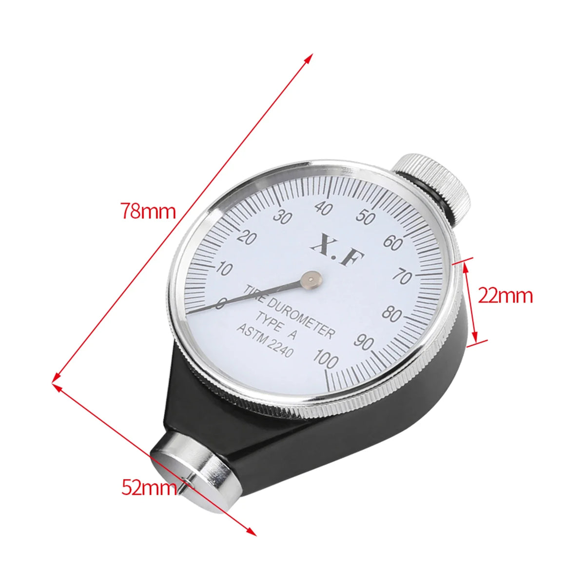 Durometer Meter Shore Type rubber hardness tester A/O/D Rubber Tire Durometer Hardness Tester Meter 0‑100 HA Hardness tester