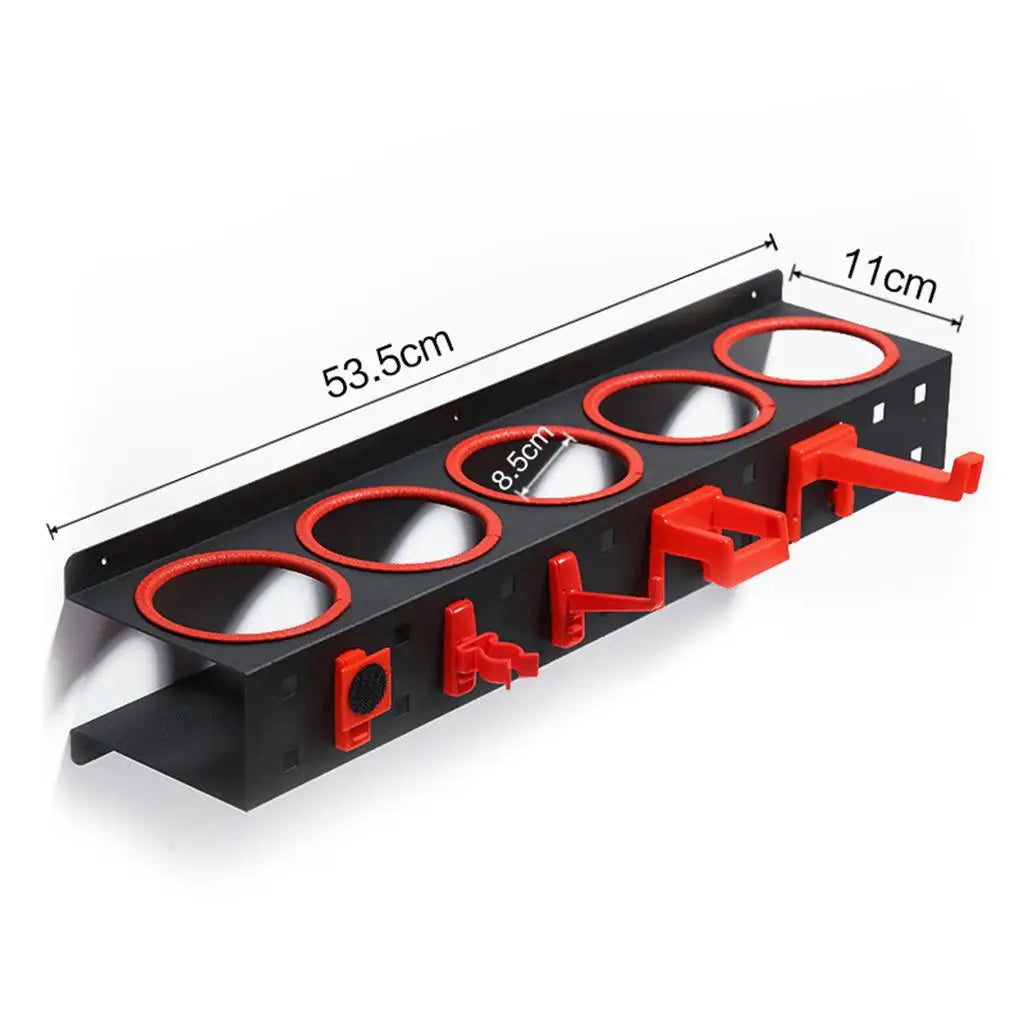 Spray Bottle Storage rack Mounted Bracket with Hooks Accessories Spray Can Organizer Display Hanging Garage Workplace