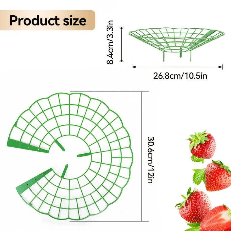 20pcs Green Strawberry Planting Racks, Watermelon Support Frames, with 3 Fixed Support Legs. Garden Plant Care|Functional Garden
