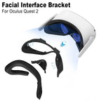 PU Leather Replacement Widen 3D Shaped Facial Interface Bracket Accessories For Oculus Quest 2 Breathable Sweat Guard Face Pad