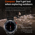 2026 New Fashion Luxury 1100mAh Battery 1.7-inch HD Screen Compass Wireless Call Flashlight 100+Sports Outdoor Sports smart