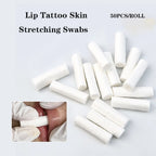 50PCS/ROLL Disposable Lip Tattoo Skin Stretching Swabs Cotton Stick Semi-Permanent Makeup Lip Tattoo Coloring Accessories