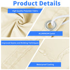 5Mx4M/3M/2M Waterproof Sun Shade Sail with Grommets Rectangle Garden Patio Pergola Cover For Outdoor Camp Tent Shelter
