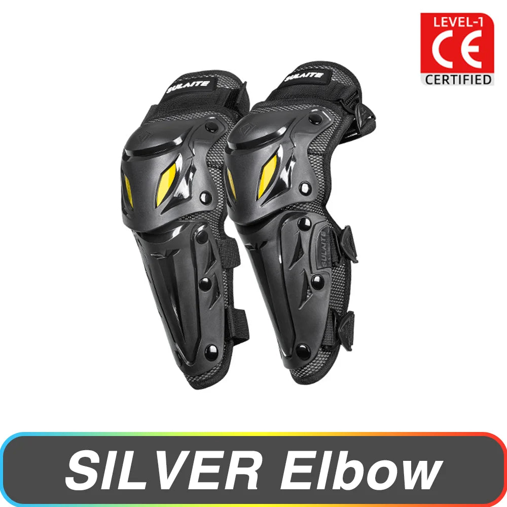 Motorcycle Knee Pad Elbow Protective Combo Knee Protector Equipment Gear Outdoor Sport Motocross Knee Pad Ventilate Four Seasons