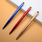 French nail art brush for acrylic & UV gel, elegant handle, blue/red/light gold styles