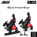 ZOOM Bicycle Hydraulic Brake R200 Road Bike Disc Brake Caliper Ultralight Double Piston PM Brakes Caliper for Shimano SRAM
