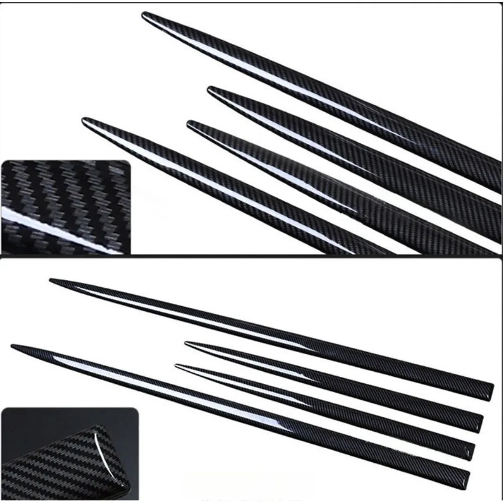 For Universal Car Door Edge Guard Strip Protector Anti Scratch Rubber Tape Glossy Black Trim Exterior Styling Accessories Kit