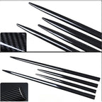 For Universal Car Door Edge Guard Strip Protector Anti Scratch Rubber Tape Glossy Black Trim Exterior Styling Accessories Kit