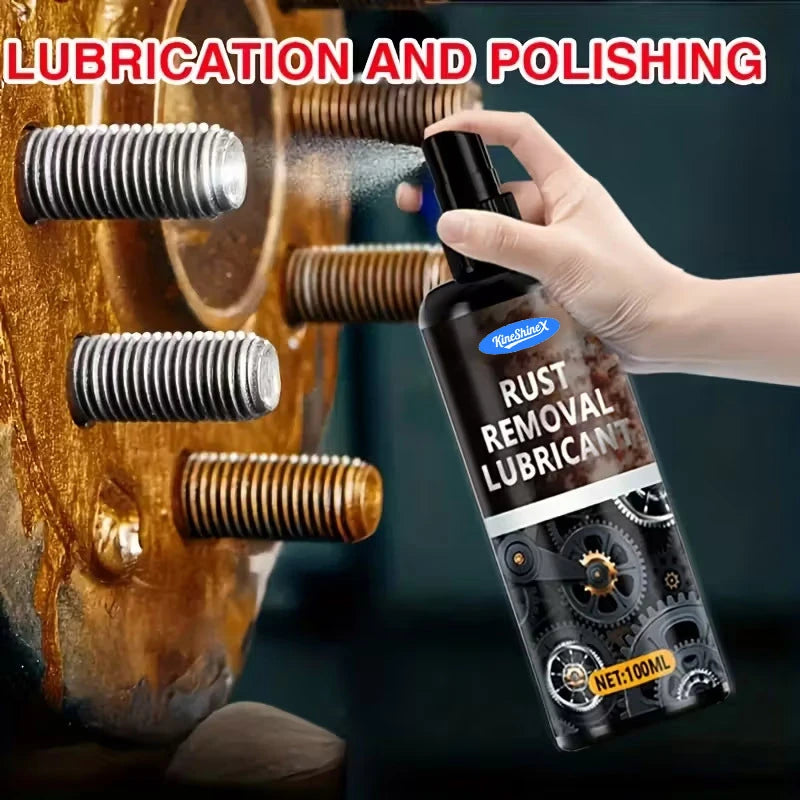 100mL Universal Rust Remover Revitalizing Spray for Car Wheels Metal Surfaces Strong Decontamination Smooth Reliable