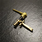 Brompton T Line Titanium Seatpost Clamp Lock, Black/Gold/Silver