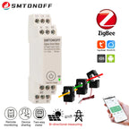 Zigbee Tuya Threee phase 100A Smart Energy Power Monitor  with external Current  transformer CT  380V /415V  50Hz  60Hz