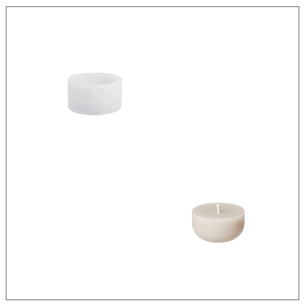 Christmas Bauble Candle Jar Silicone Mold, Reusable for Concrete Jesmonite Cement, Large/Small
