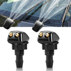Car Windshield Washer Spray Nozzles, Dual Hole Water Jet, Universal Fit, 2pcs