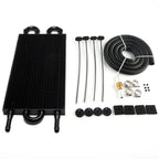 2 Row 4 Row 6 Row 8 Row 10Row 16Row Universal Remote Transmission Oil Cooler Auto-Manual Radiator Converter Aluminum Kit