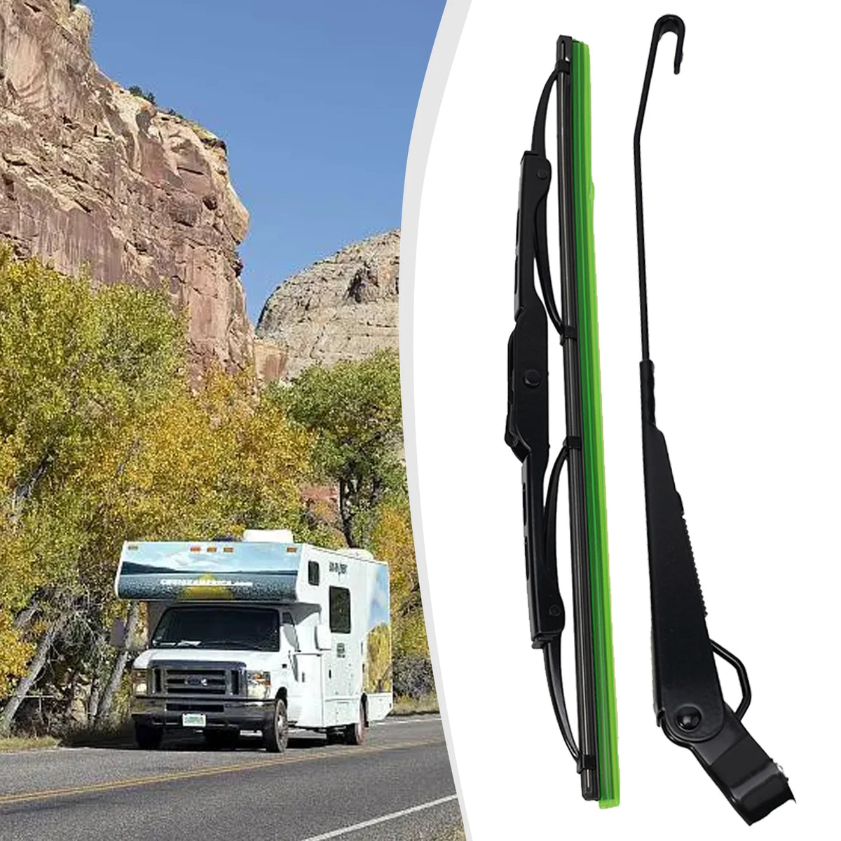 12V Windscreen Wiper Motor Wiper Blade For Fishing-Boat Caravan For Jeep Tractor Fishing Caravan-ATV-UTV 7731000001/0390506510
