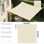 Waterproof UV Protection Canopy Outdoor Sun Shade Sail with Grommets 2/3/4/5M for Outdoor Garden Pool Patio Sunshade Cloth Tent