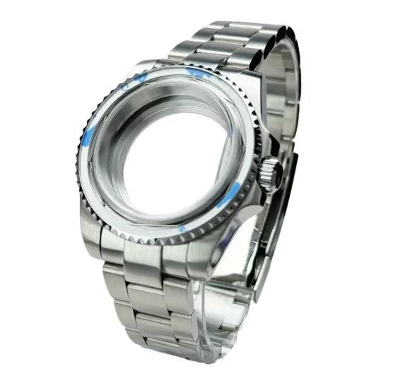 40mm 200m Waterproof NH34 NH35 NH36 Watch Case Accessories for Oyster Band SUB Watch Maker 120clicks BGW9 blue lume Bezel