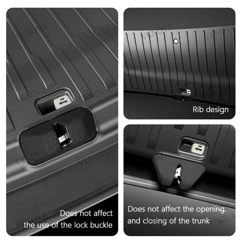 AITESLCAR For Tesla Model Y L Launch 2026 Rear Trunk Door TPE Anti-dirt Mat Trunk Tailgate Protection Pad Car Accessories