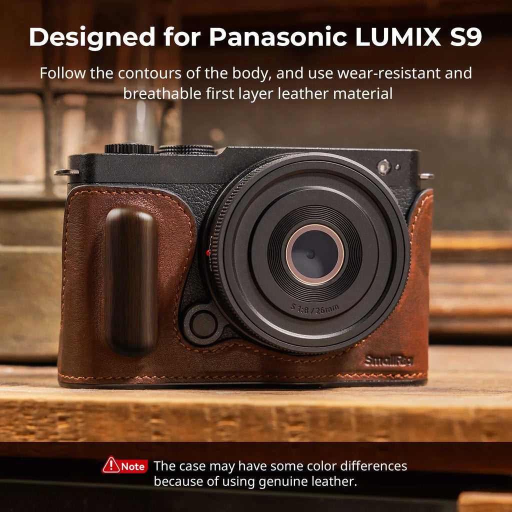 SmallRig Leather Half Case for Panasonic LUMIX S9 4703